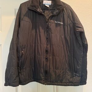 Columbia Interchange Puffer Jacket Midweight Coat Blue Activewear Mens Large